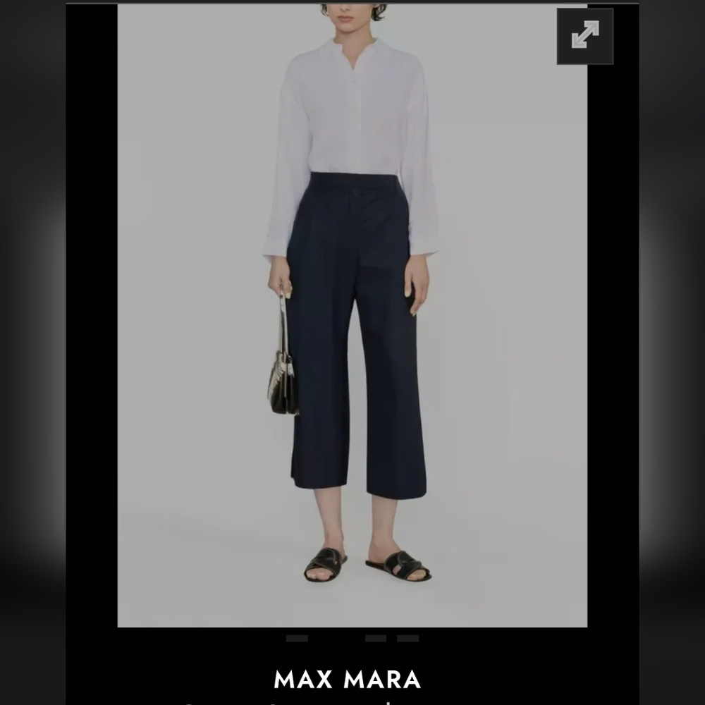 MaxMara Blue Crop Trousers